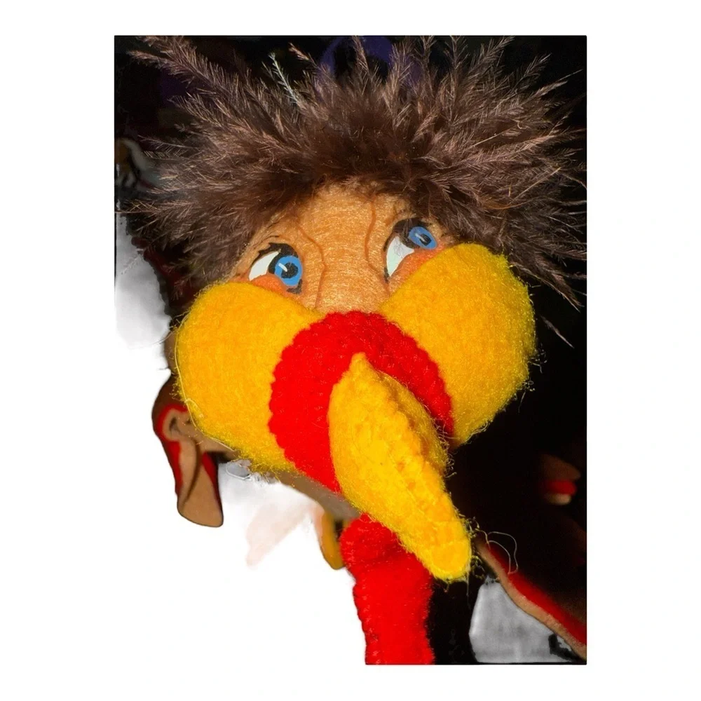 🦃 Annalee 2017 9” Thanksgiving Turkey Felt Figurine – Excellent Condition